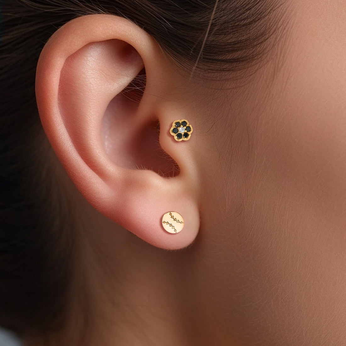 Baseball Stud Earrings