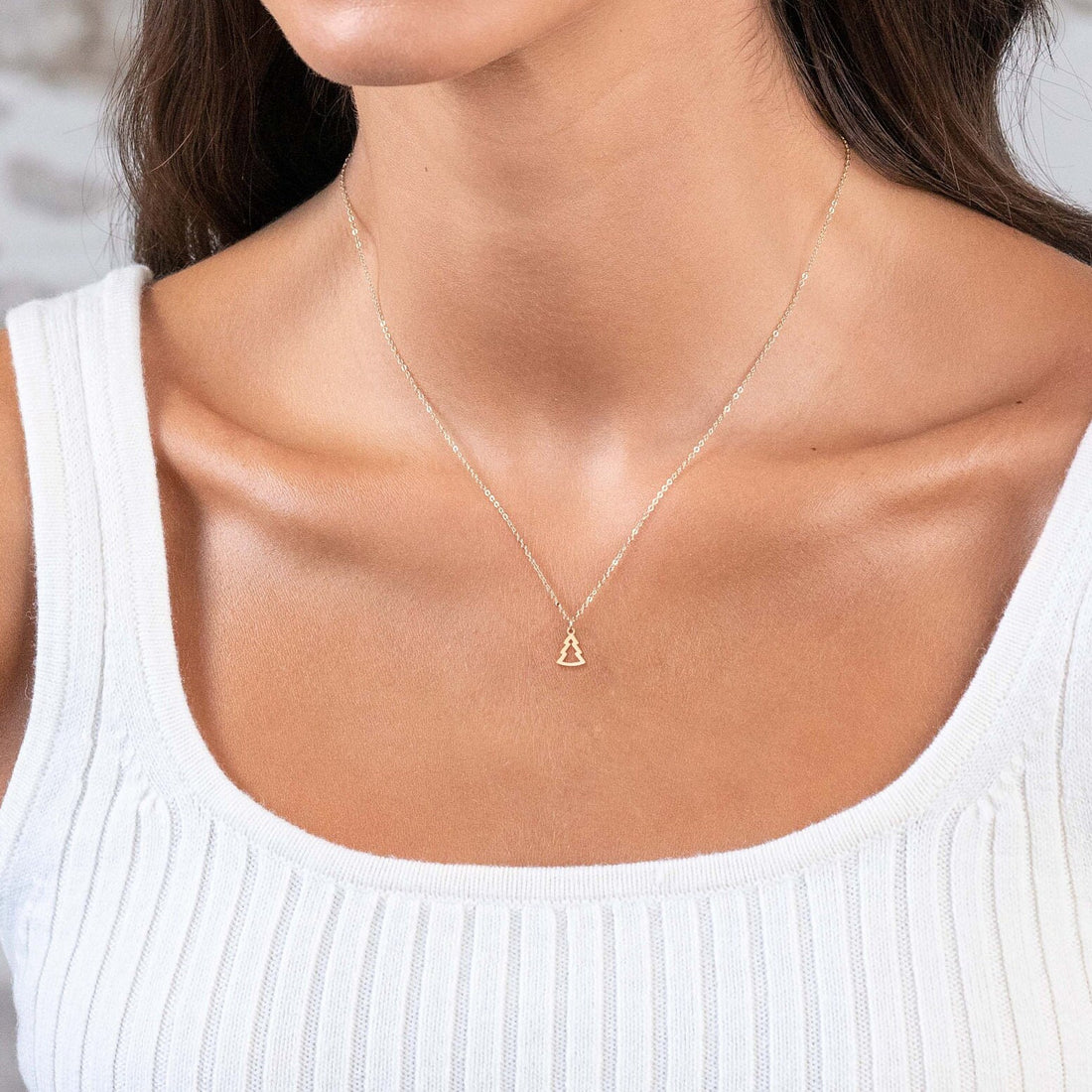 Christmas Tree Pendant Necklace