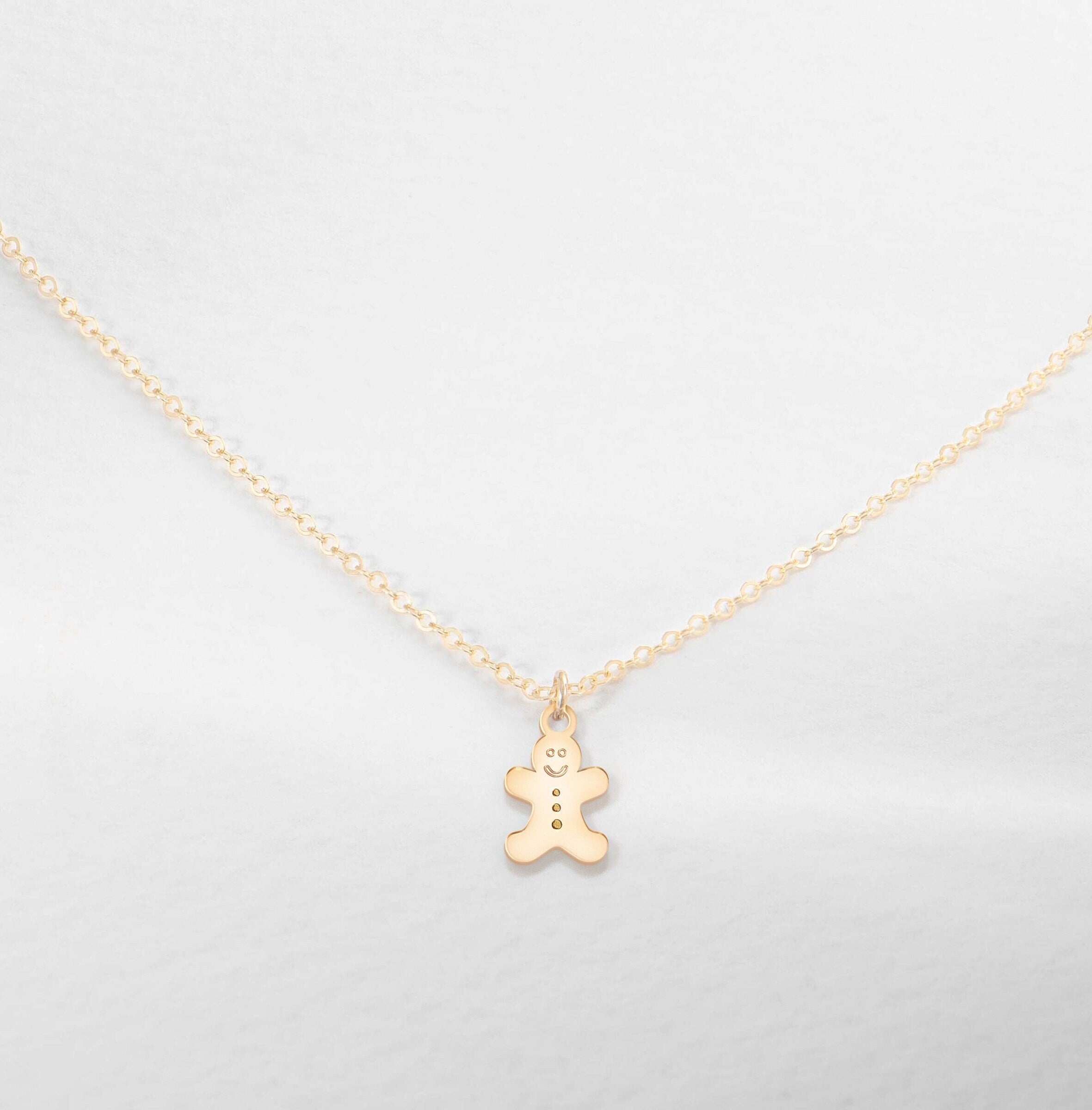 Gingerbread Man Necklace