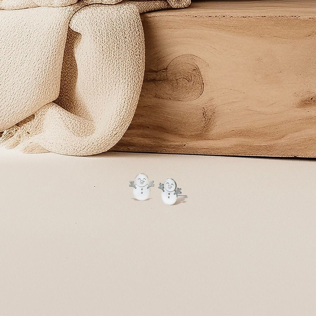 Snowman Stud Earrings