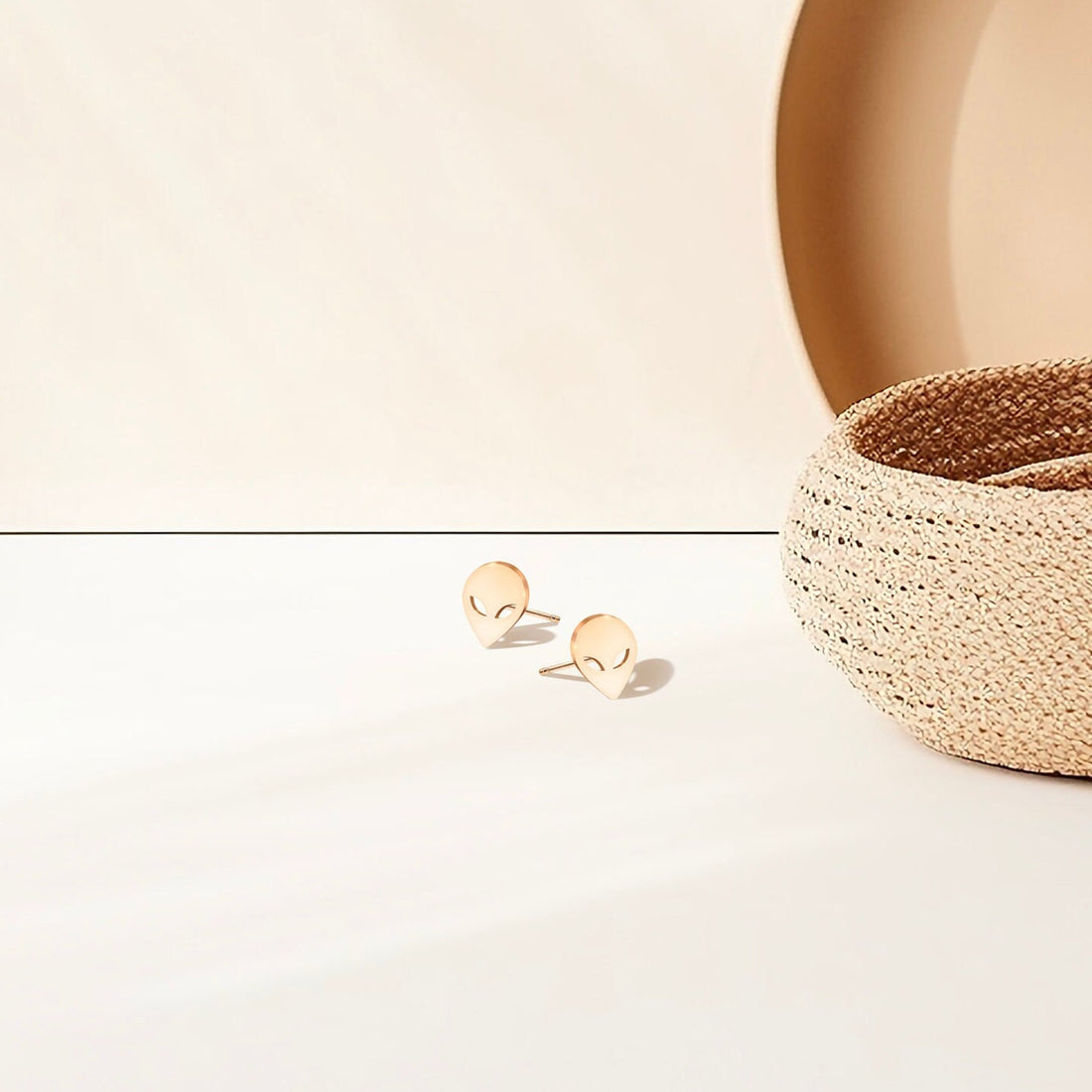 Alien Head Stud Earrings
