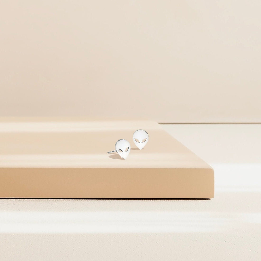 Alien Head Stud Earrings