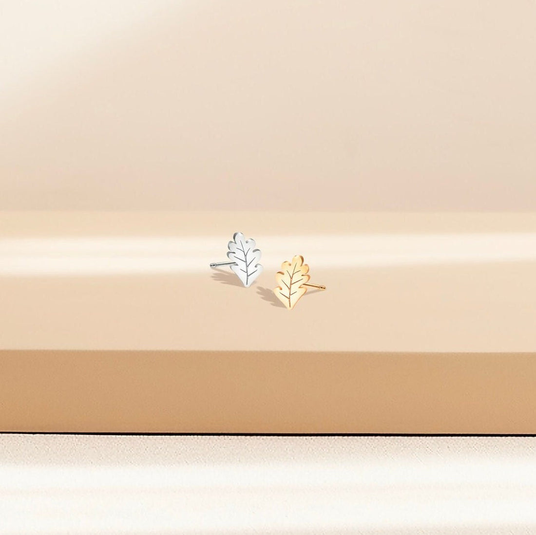 Acorn And Leaf Stud Earrings