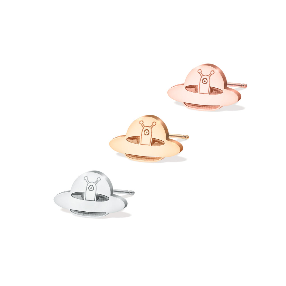 Alien UFO Spaceship Earrings