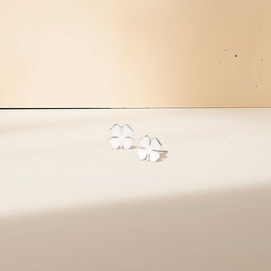 Four Leaf Clover Stud Earrings