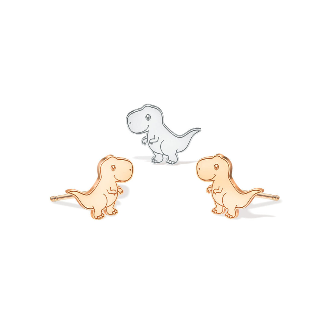 Cute T-Rex Dinosaur Stud Earrings