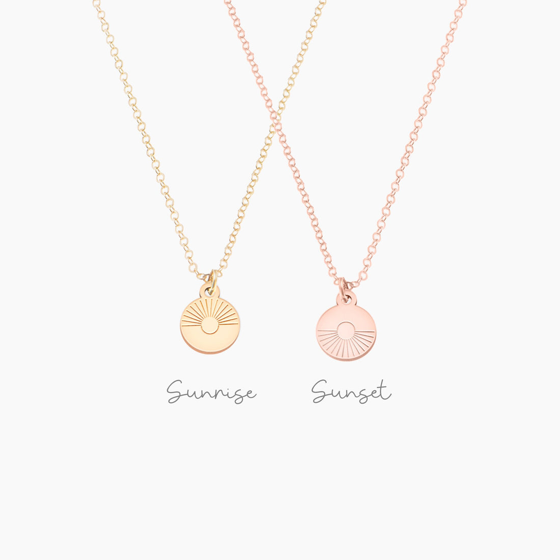 Sunset or Sunrise Charm Necklace