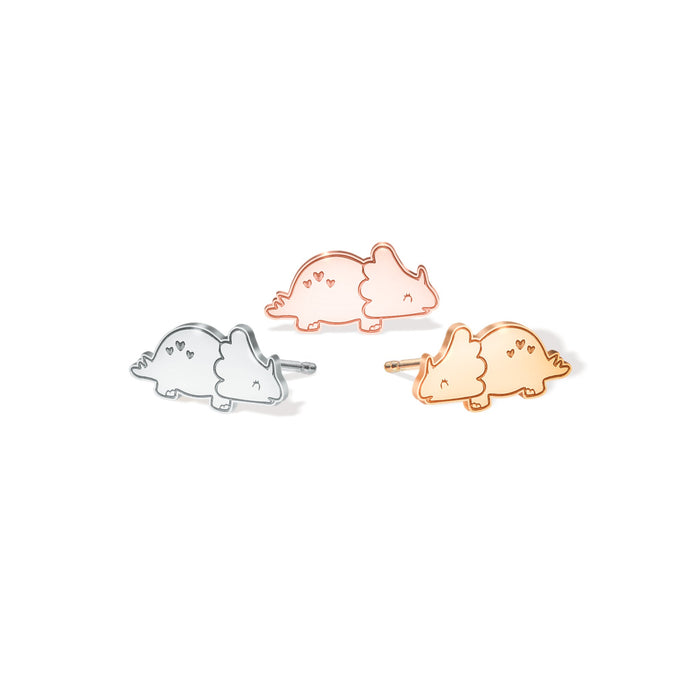 Cute Triceratops Earrings