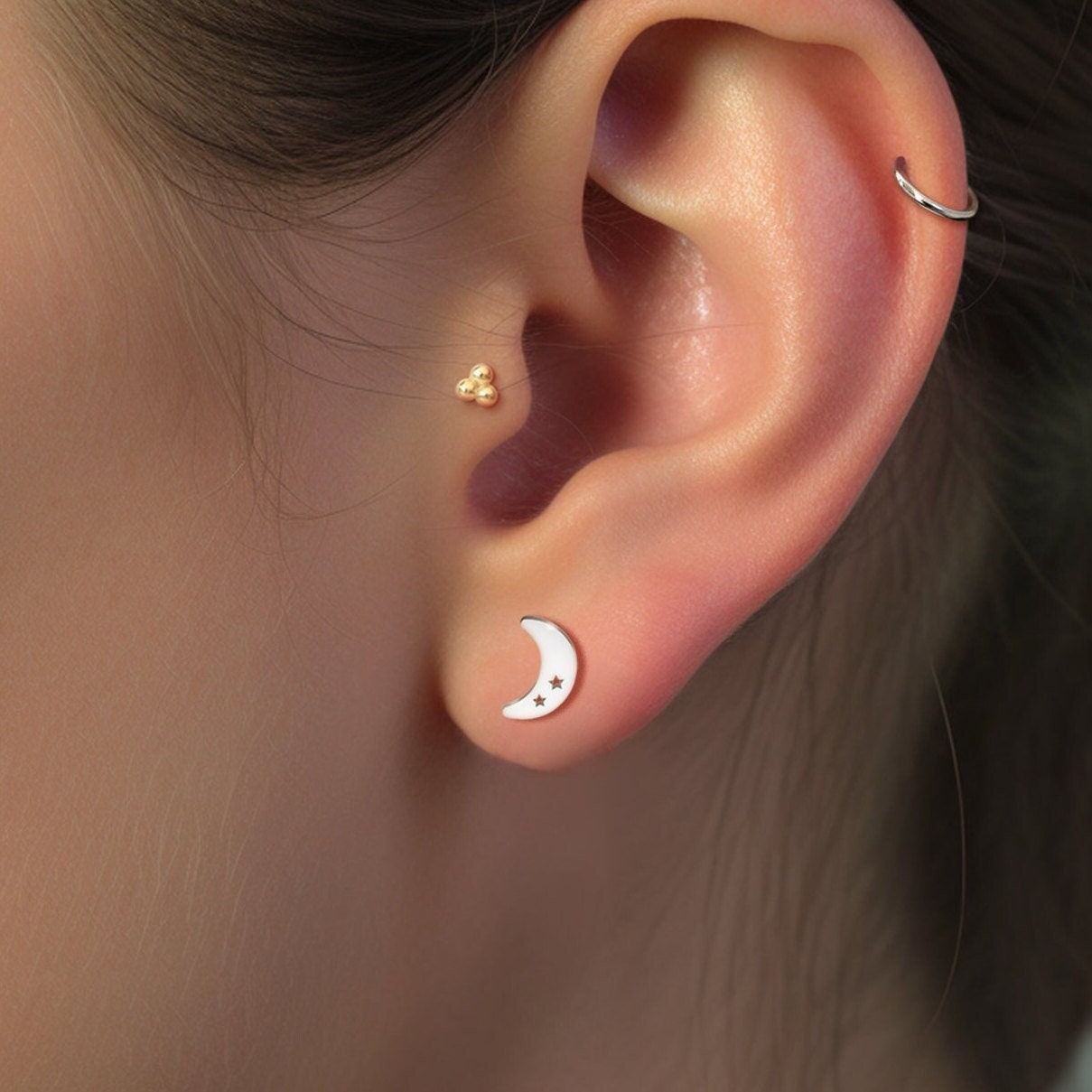 Moon And Star Earrings