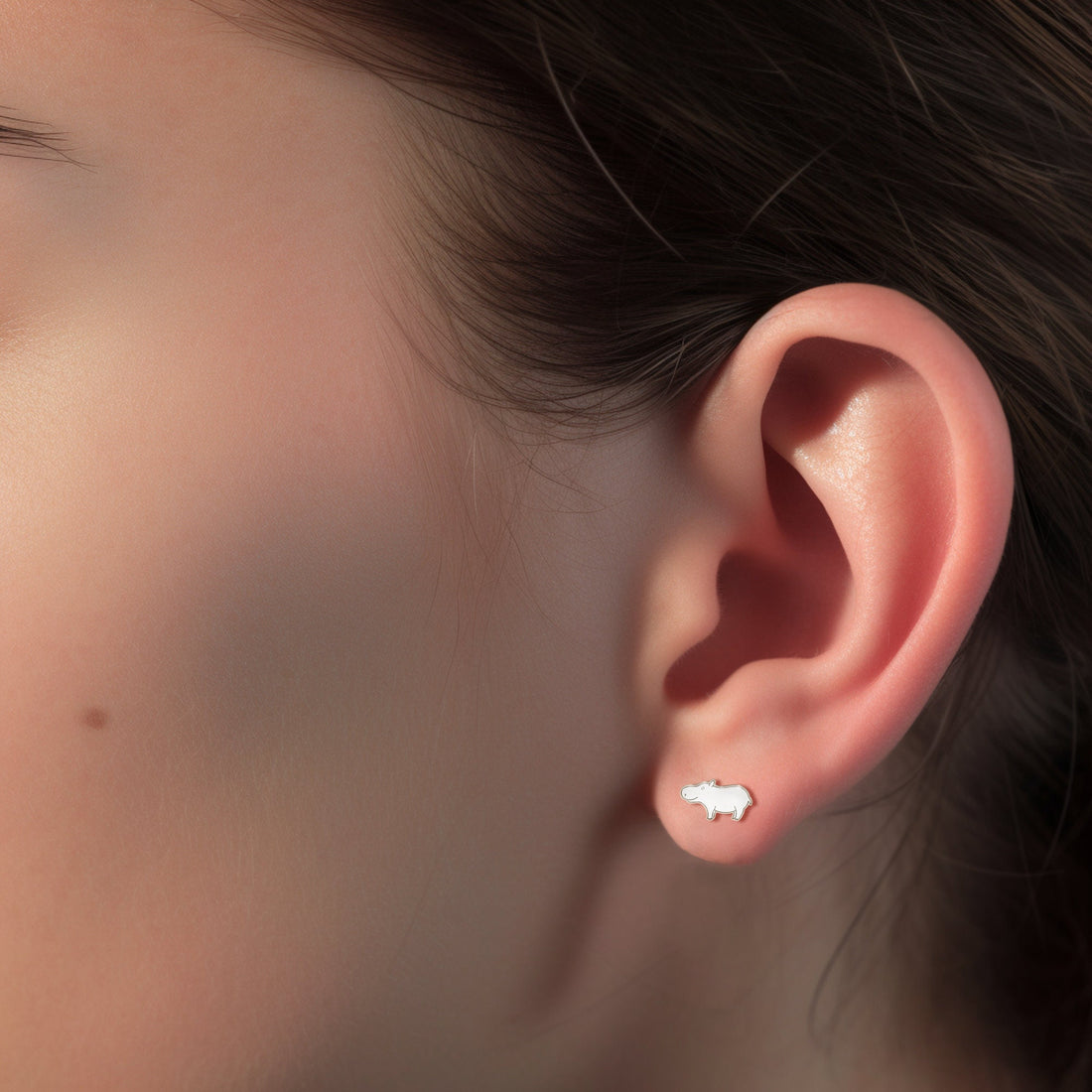 Cute Hippo Earrings
