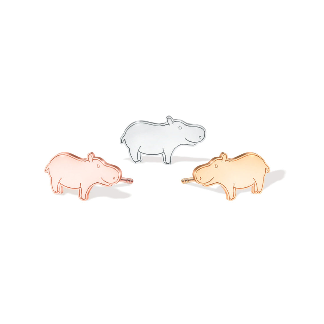 Cute Hippo Earrings