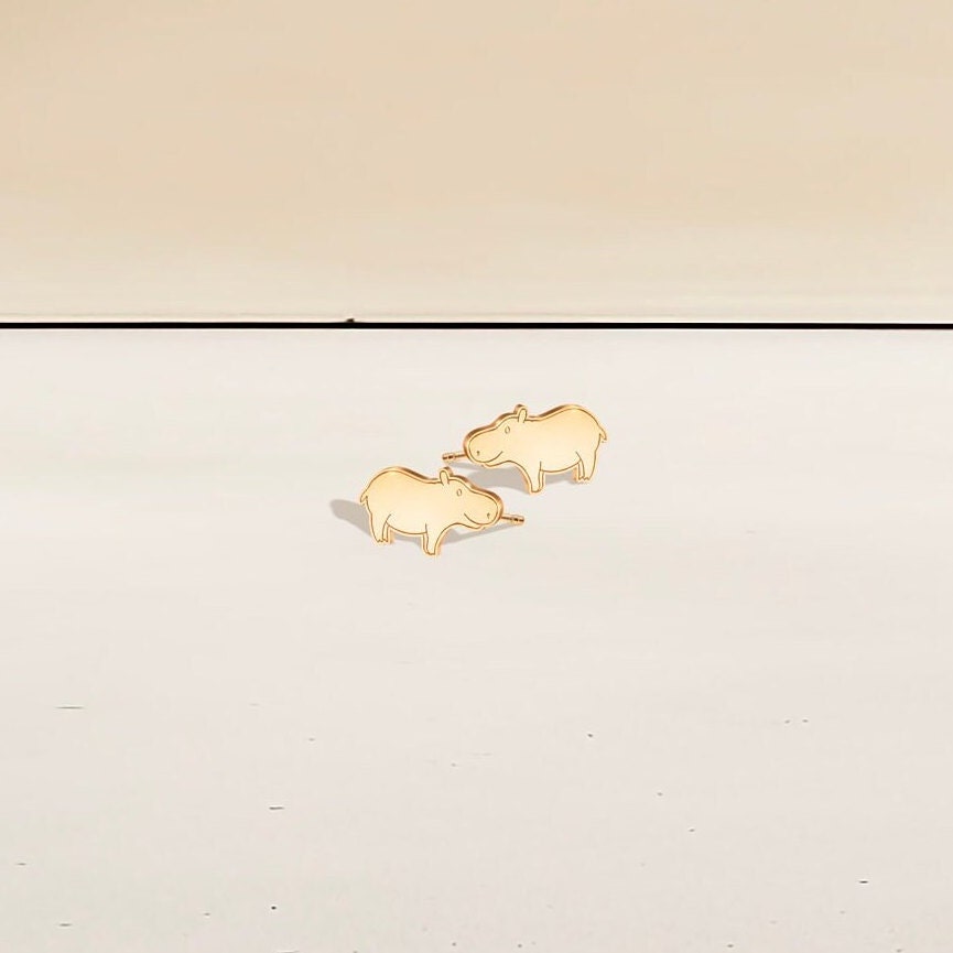 Hippo Stud Earrings