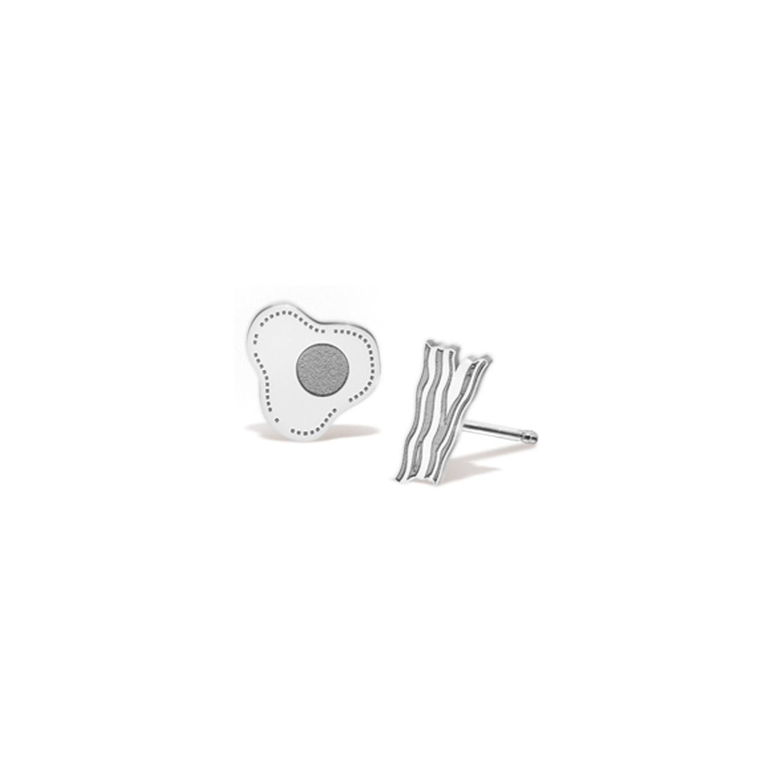 Bacon And Egg Stud Earrings
