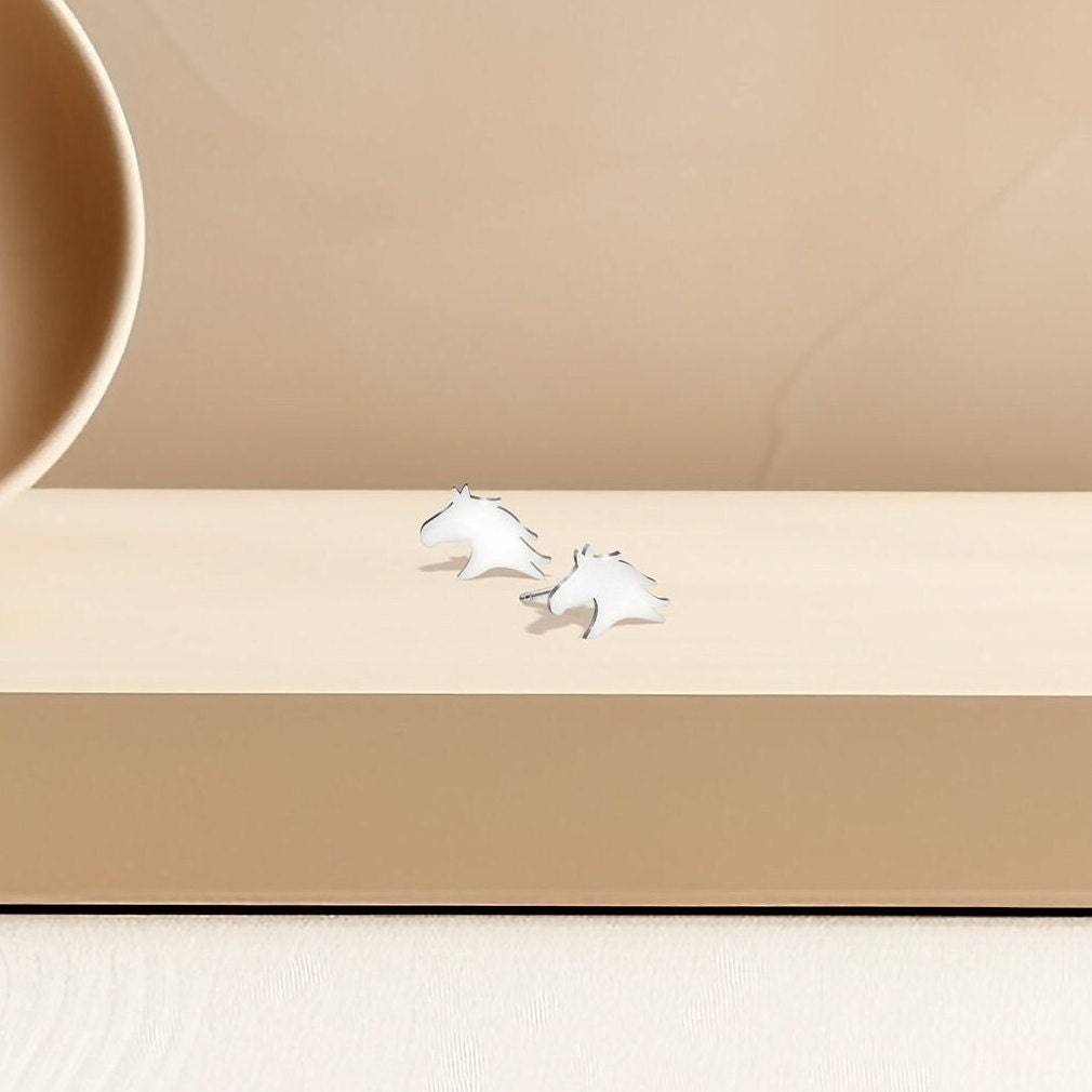 Horse Head Stud Earrings