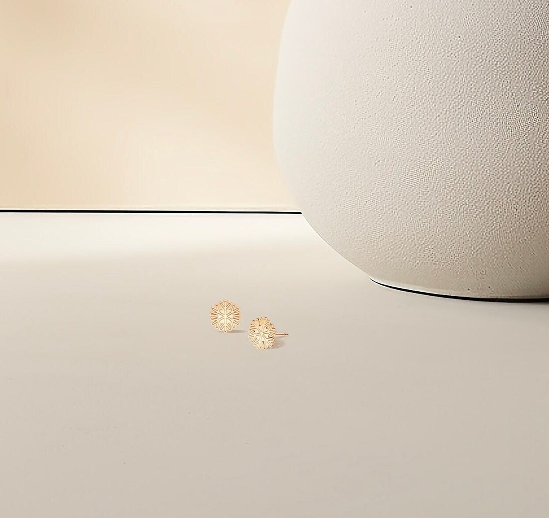 Snowflake Stud Earrings