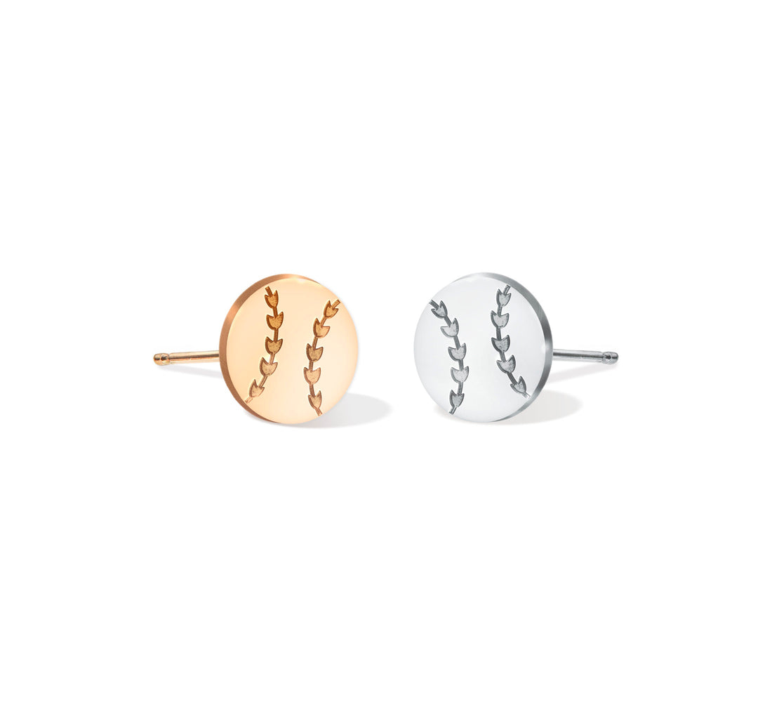 Baseball Stud Earrings