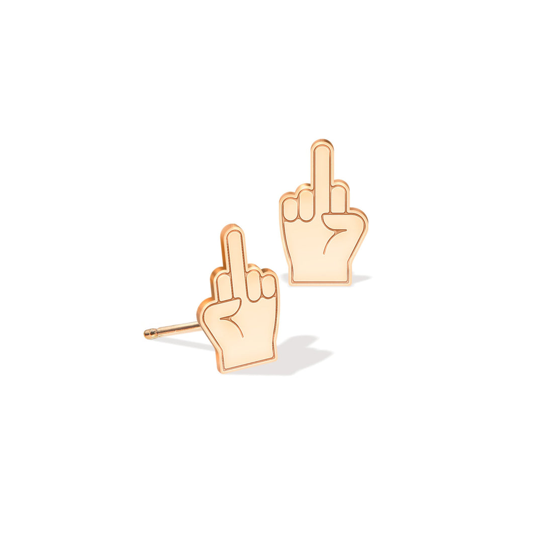 Middle Finger Stud