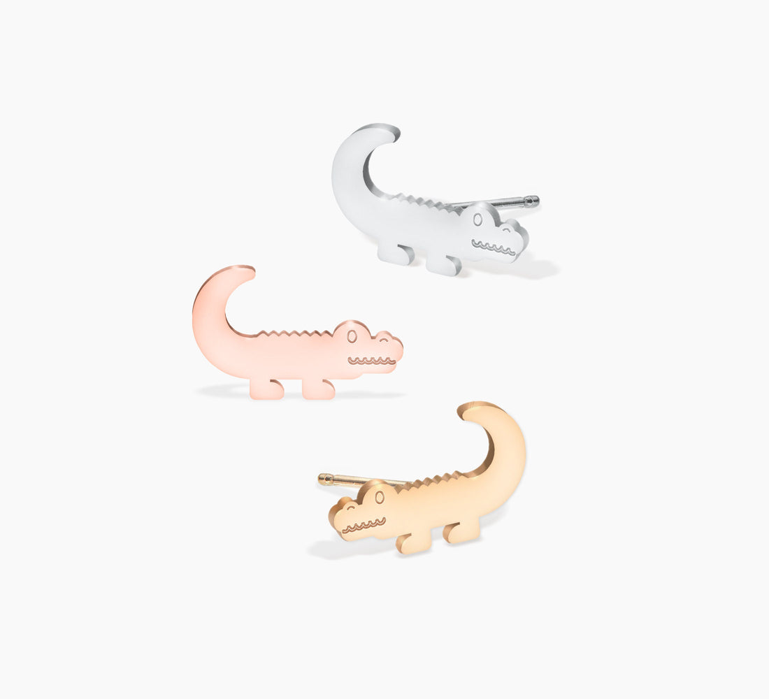 Alligator Earrings Animal