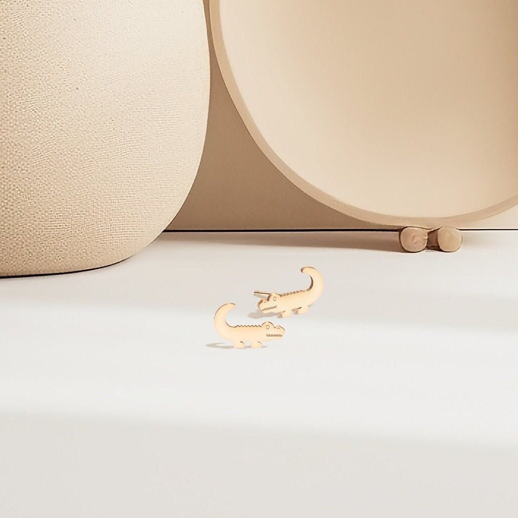 Alligator Earrings Animal