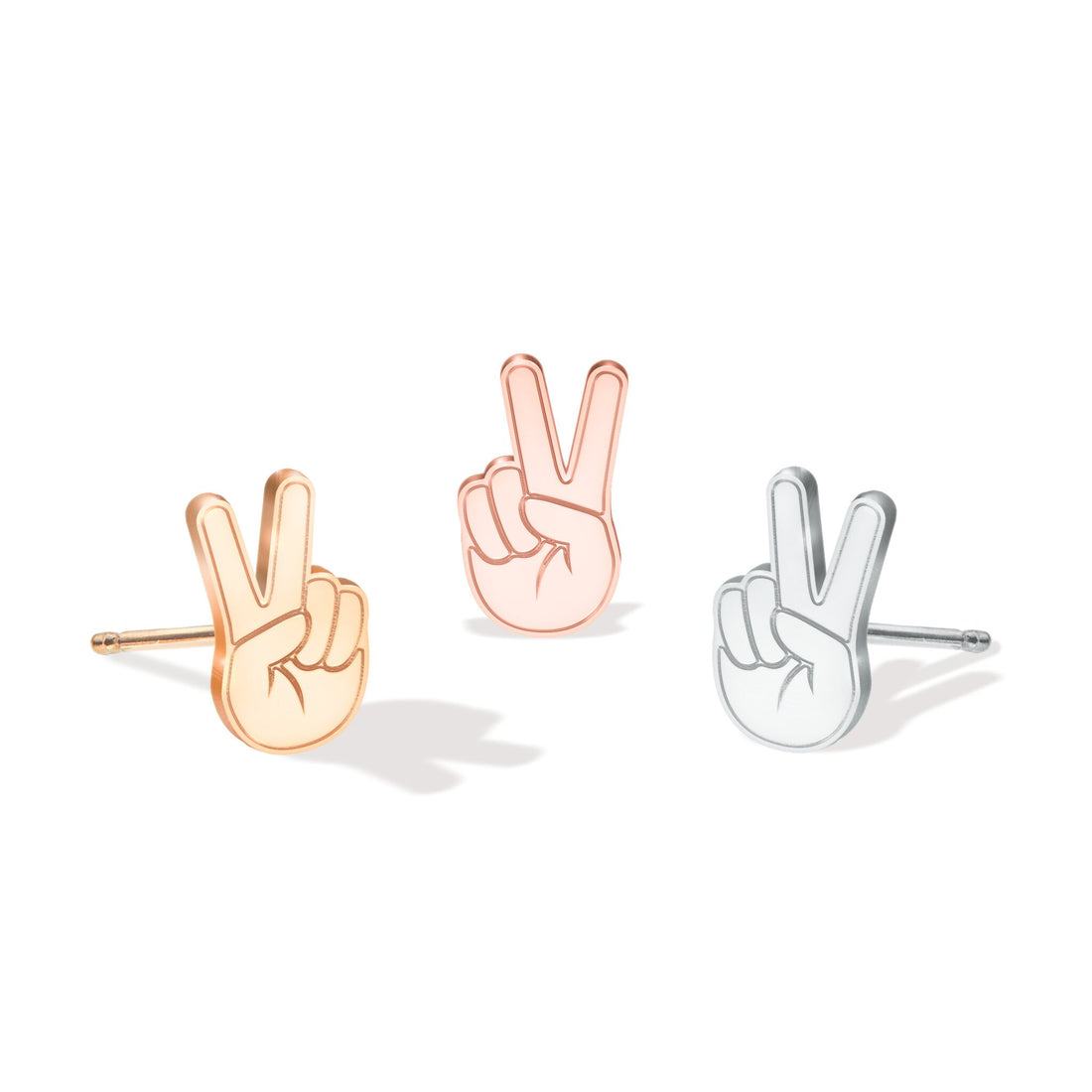 Peace Sign Stud
