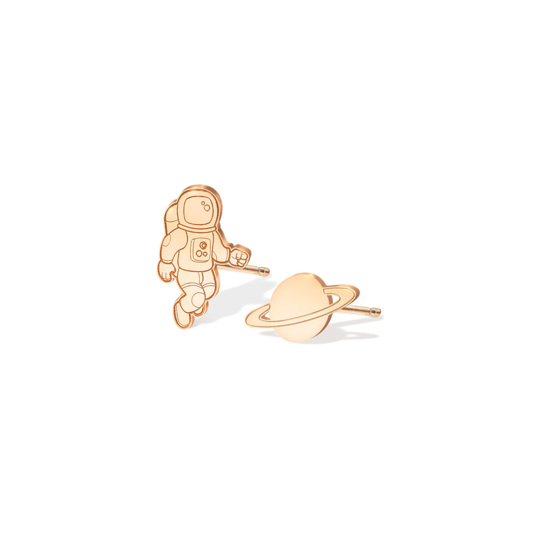 Astronaut Walking Stud Earrings