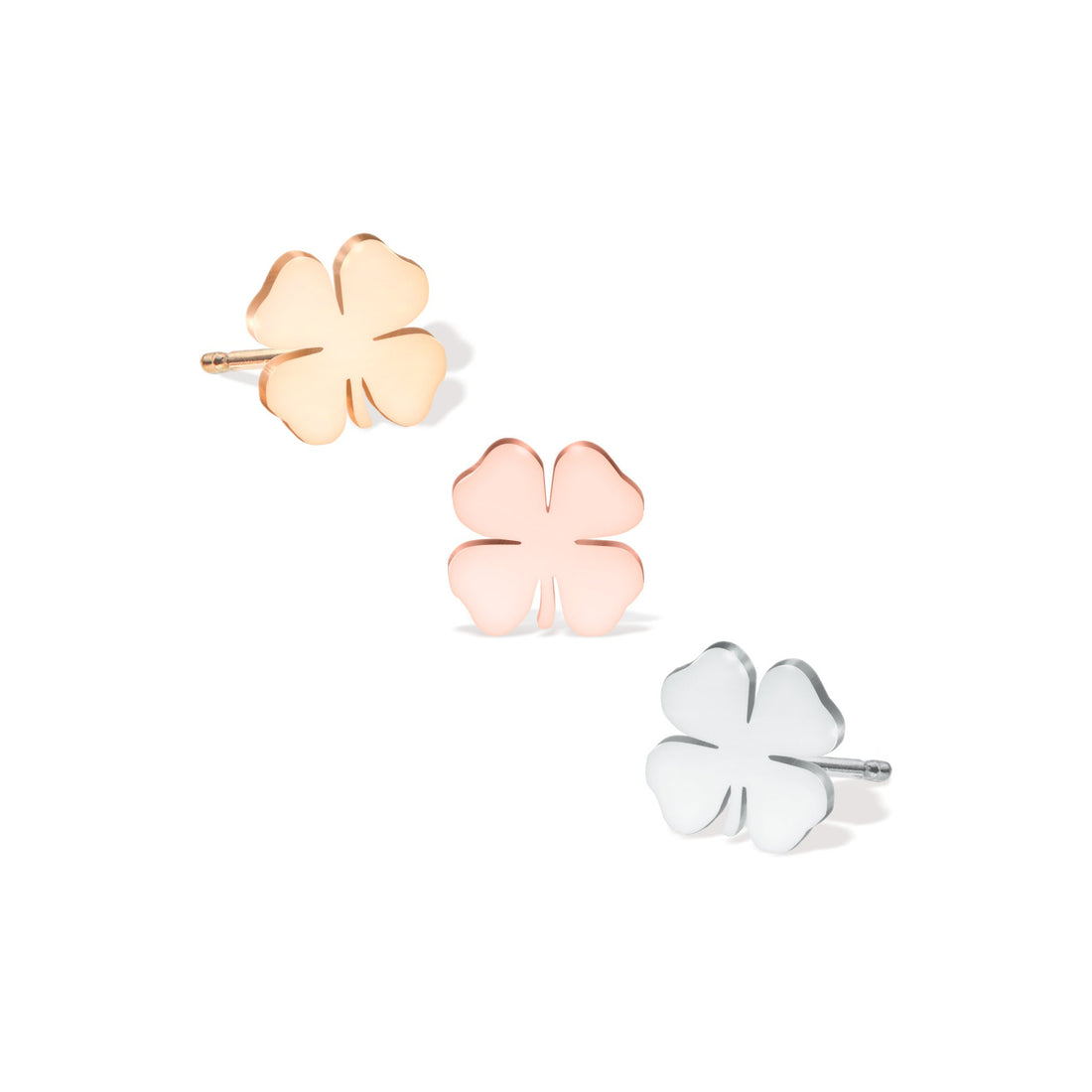 Four Leaf Clover Stud Earrings