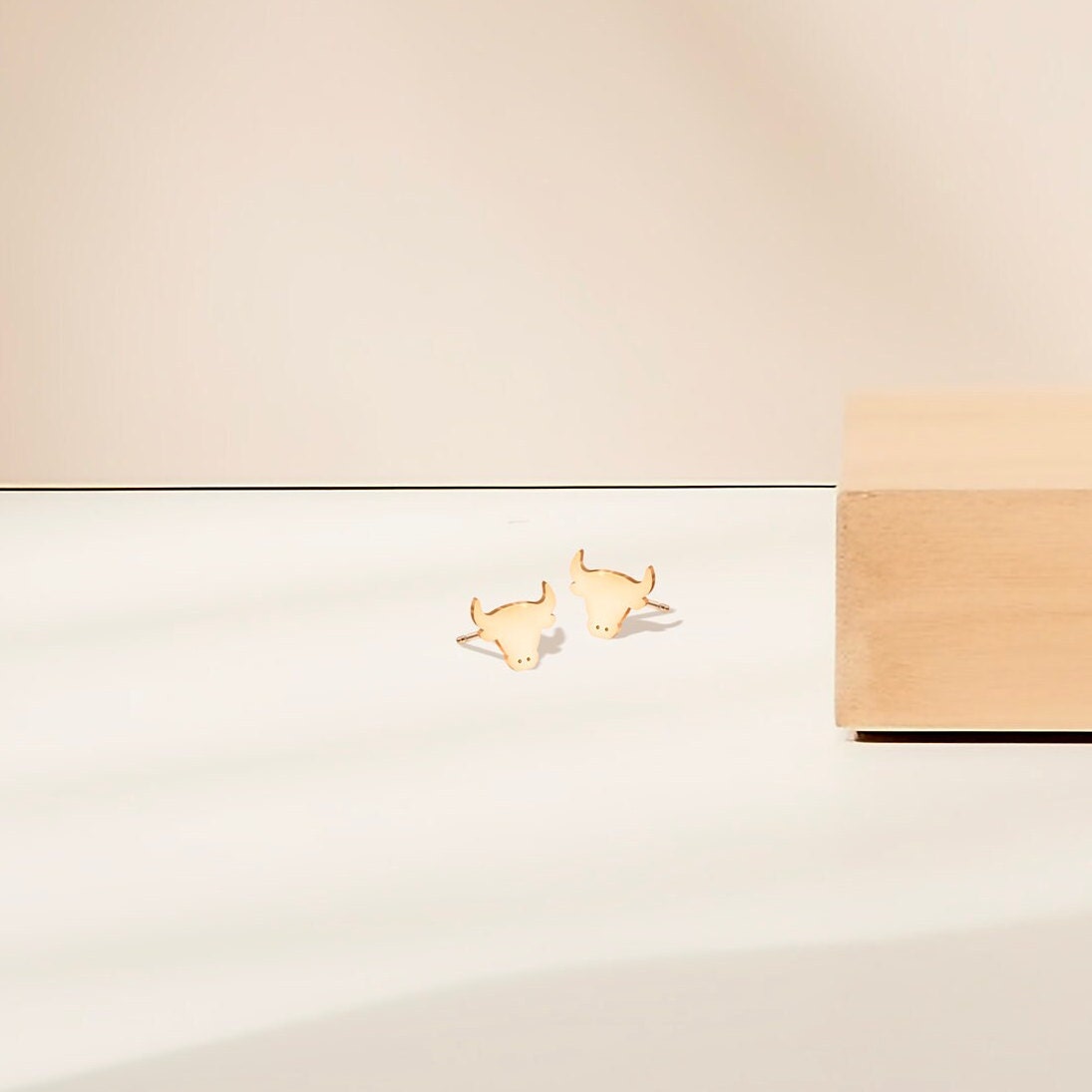 Bull Stud Earrings