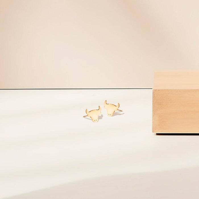 Bull Earrings Dainty