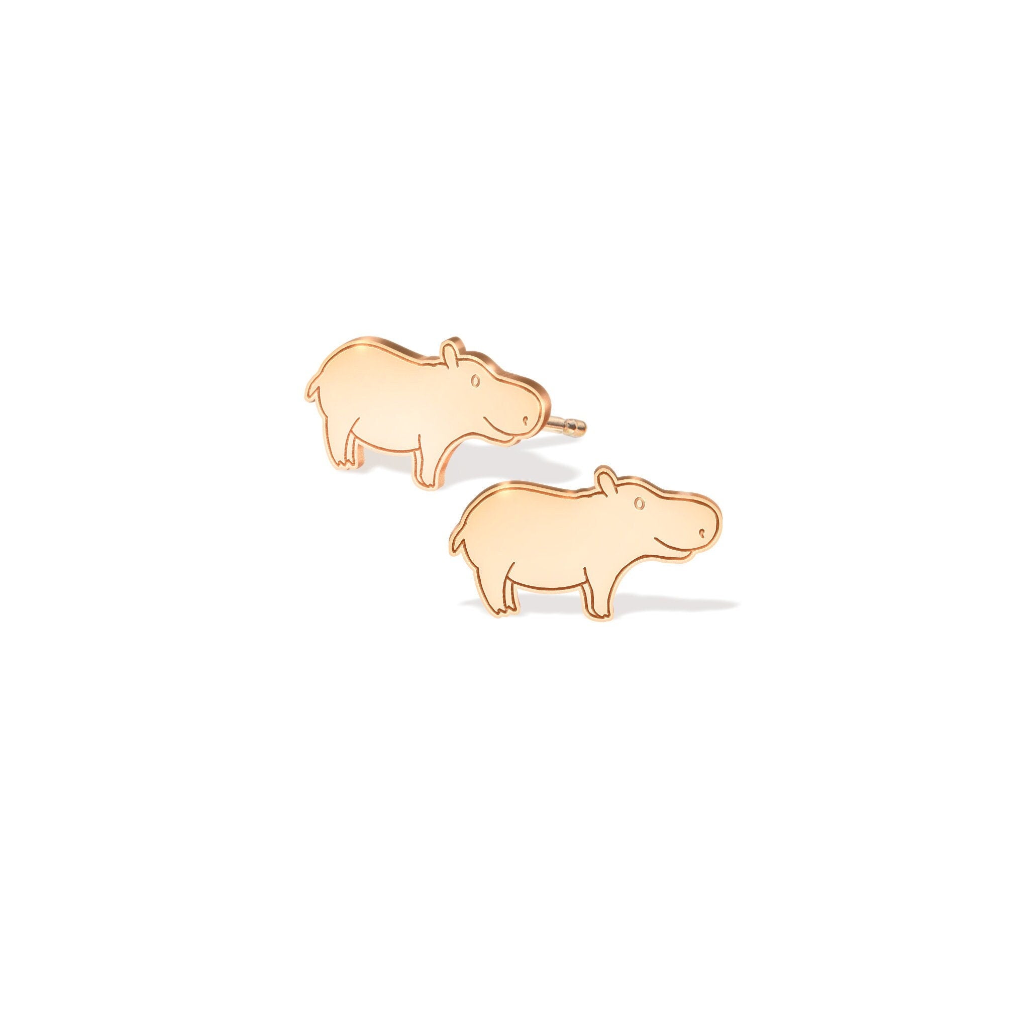 Cute Hippo Earrings
