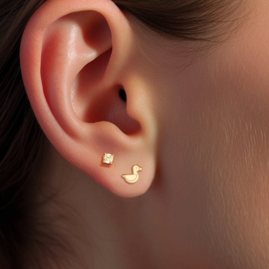 Duck Stud Earrings