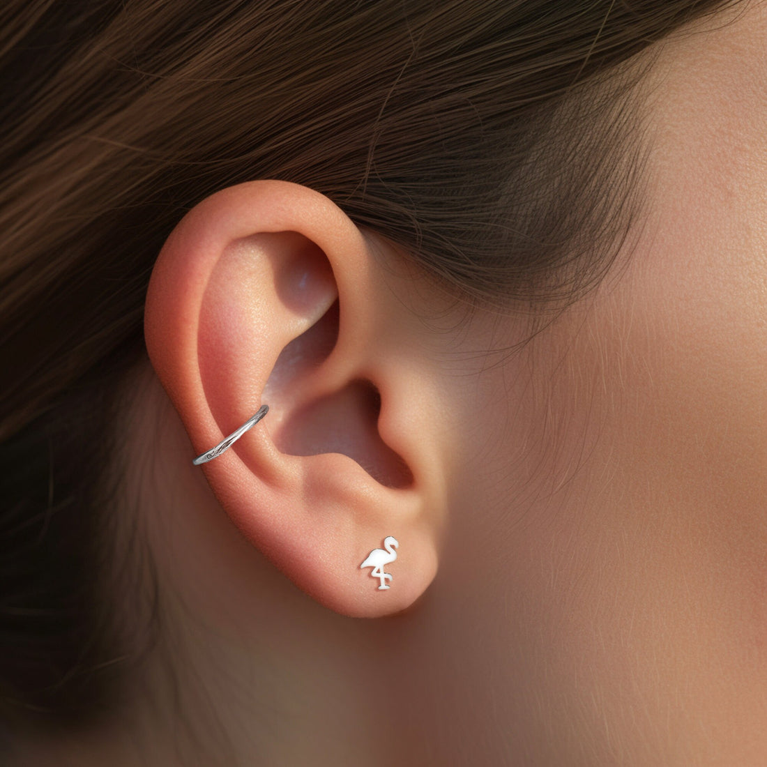 Flamingo Earrings Dainty