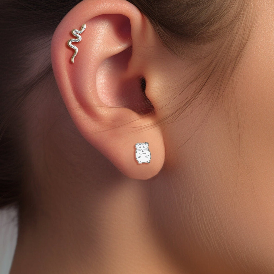 Cute Hamster Earrings