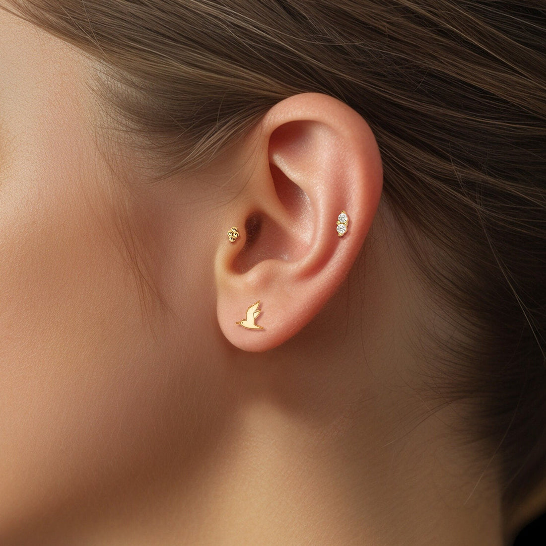 Seagull Earrings Dainty