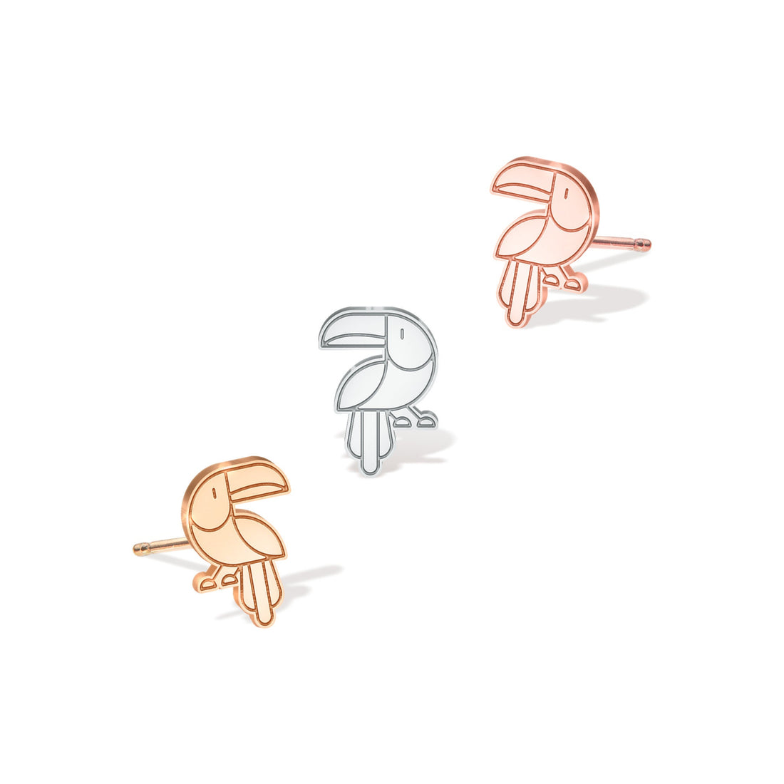 Toucan Earrings Dainty