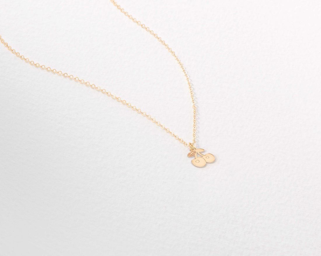 Cherry Necklace Whimsical