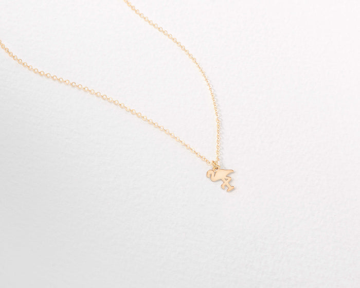Flamingo Necklace Whimsical