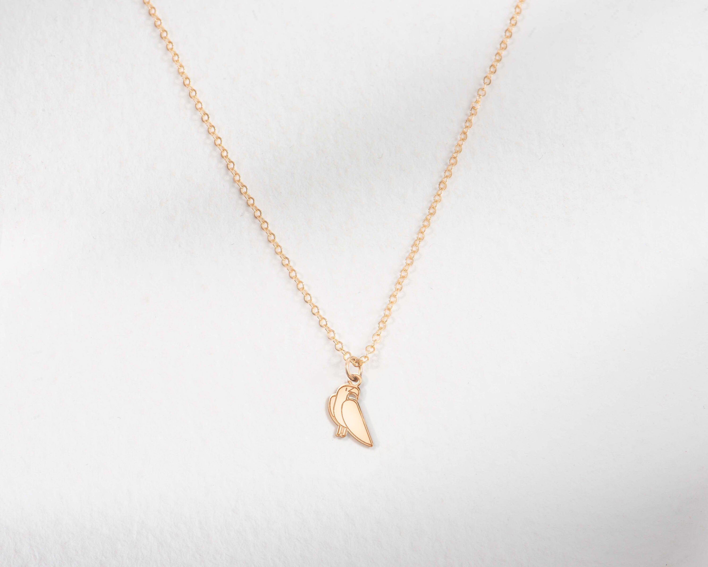 Standing Eagle Pendant Necklace