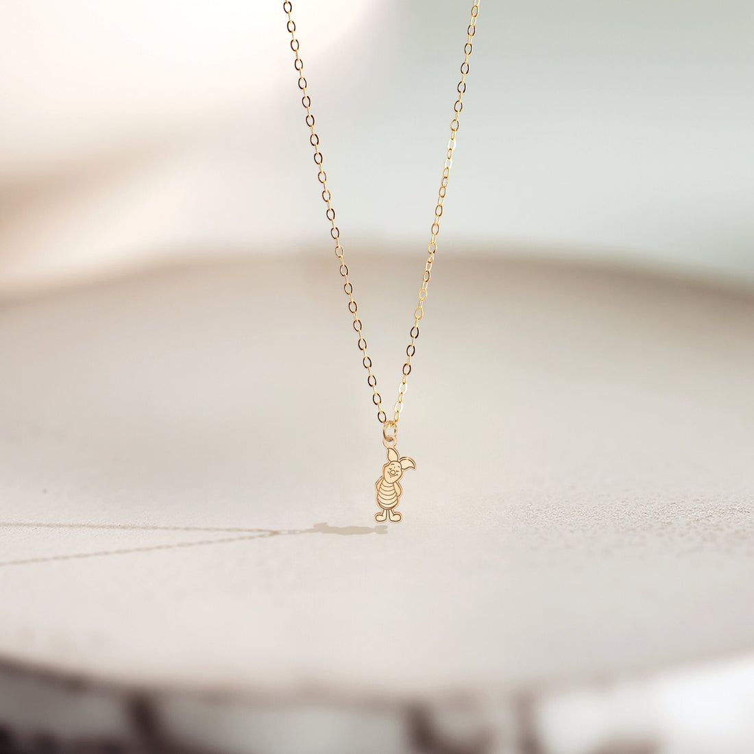 Piglet Necklace Whimsical