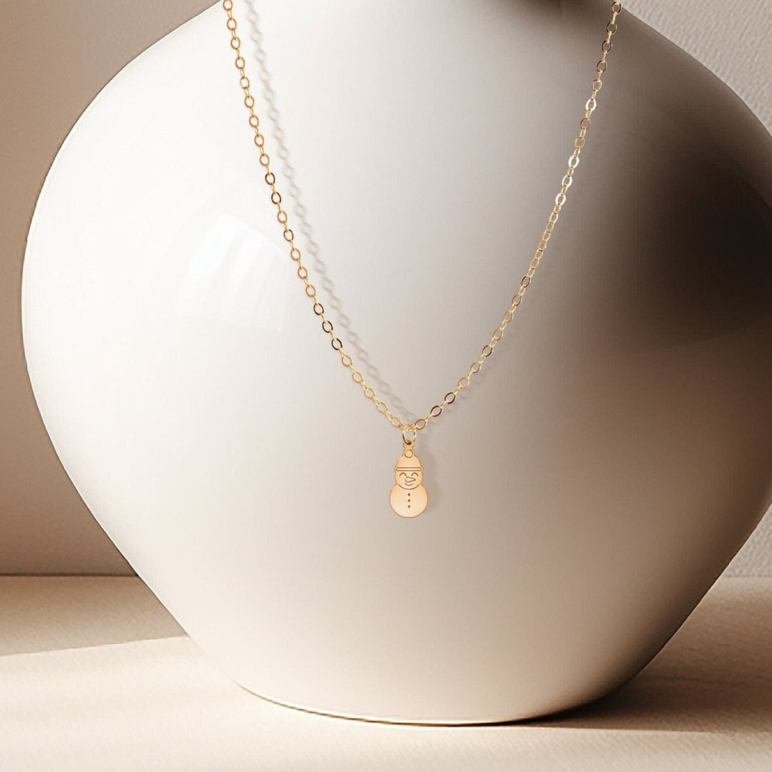Snowman Pendant Necklace