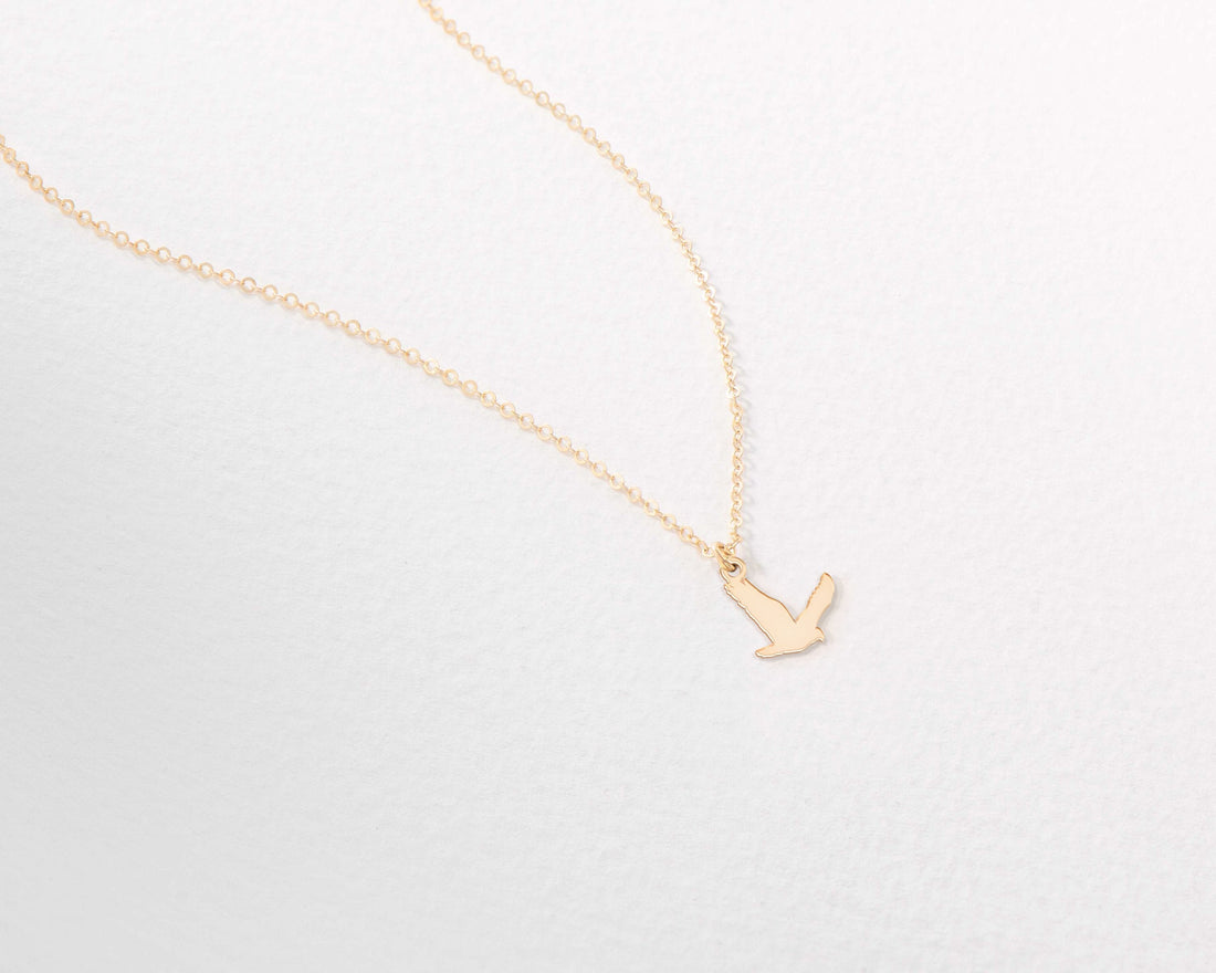 Flying Hawk Pendant Necklace