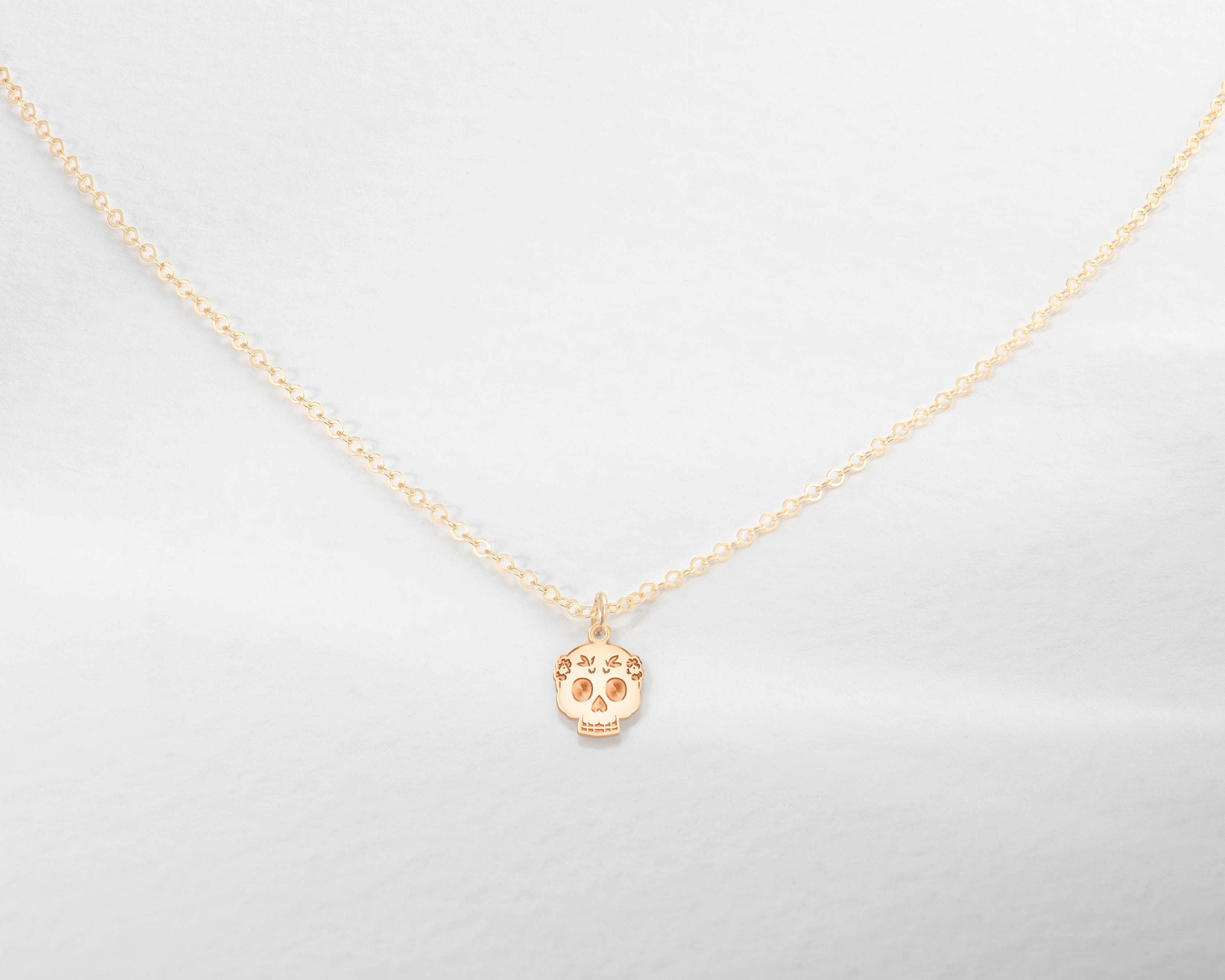 Sugar Skull Pendant Necklace