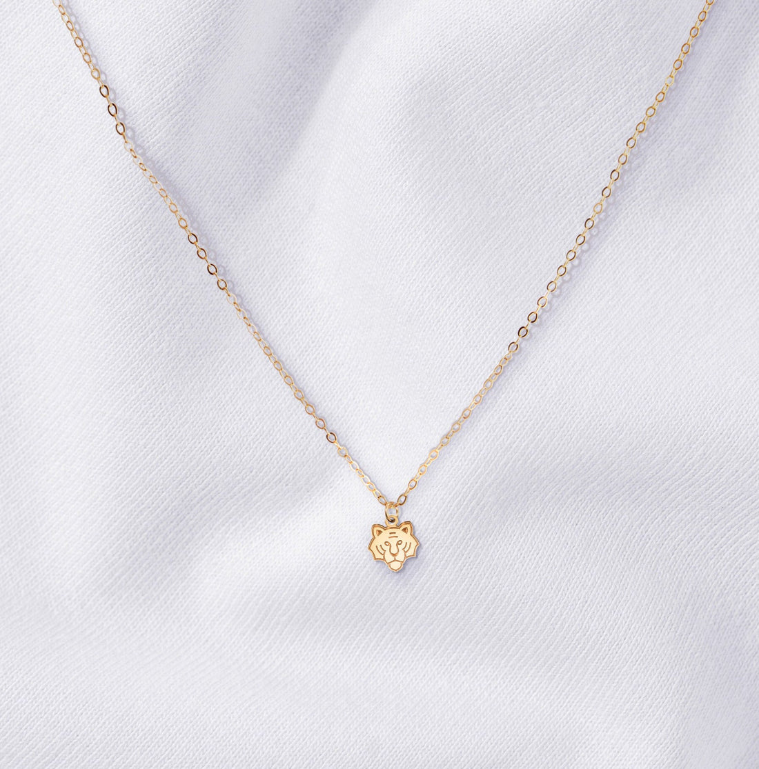 Tiger Head Pendant Necklace