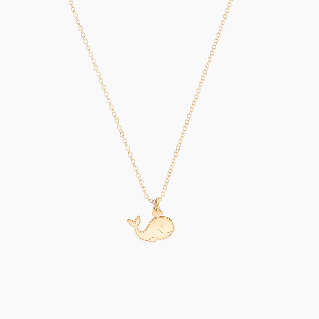 Happy Whale Charm Necklace