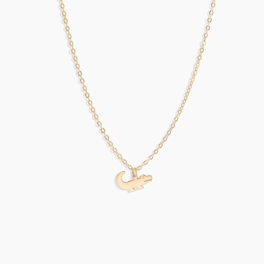 Crocodile Pendant Necklace