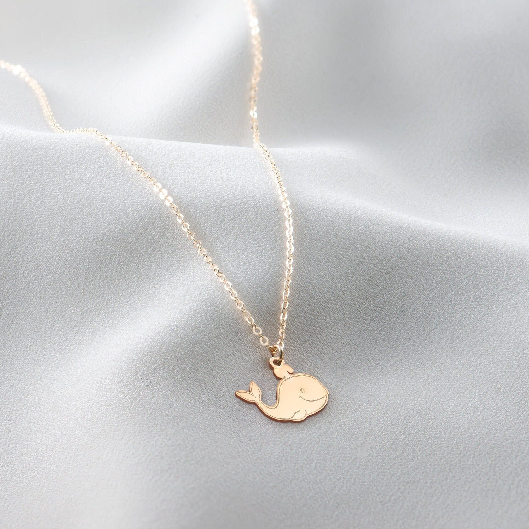 Tiny Whale Necklace