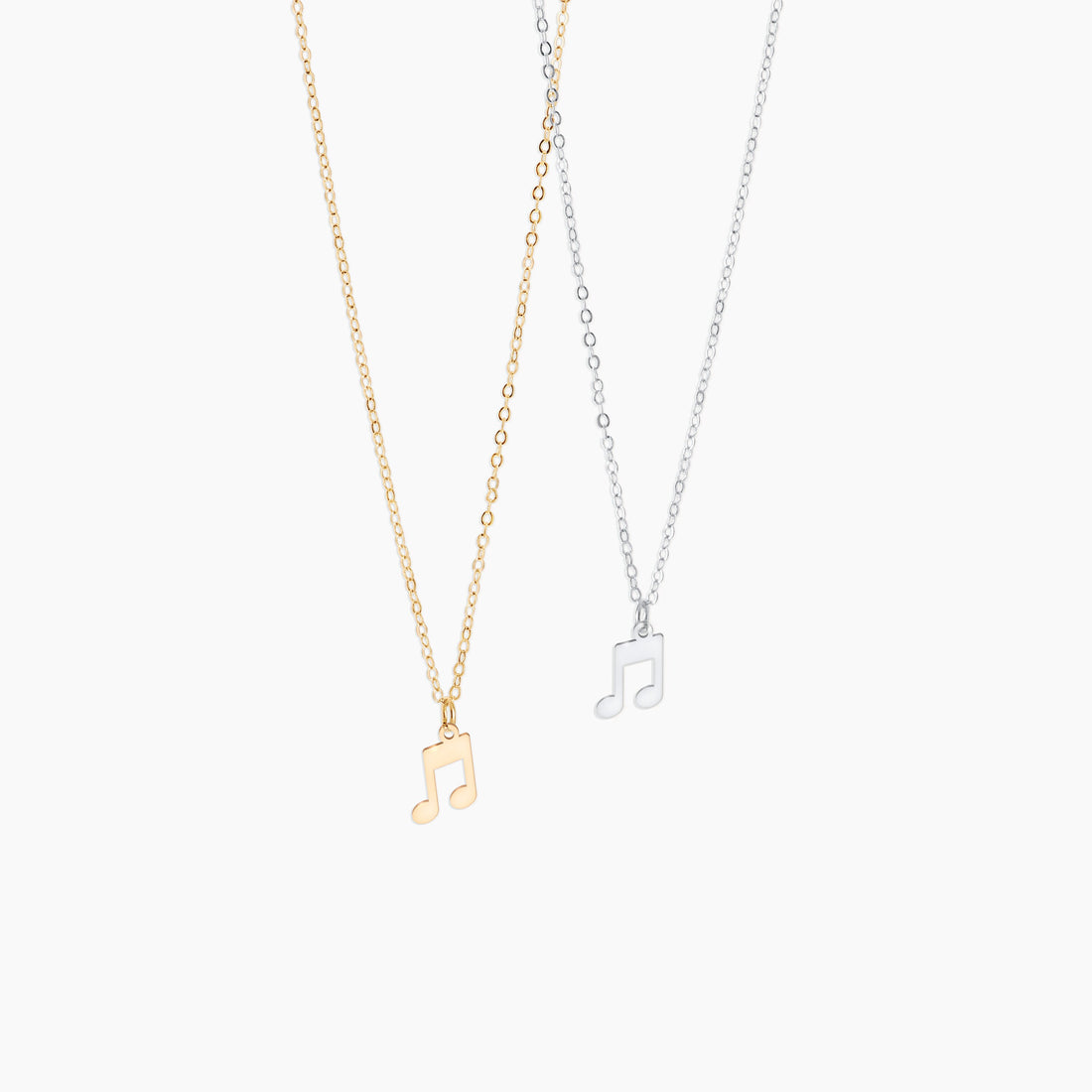 Music Note Charm Necklace