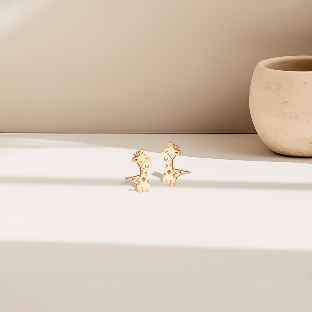 Giraffe Stud Earrings