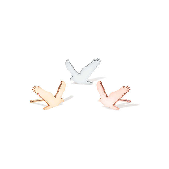 Flying Hawk Stud Earrings