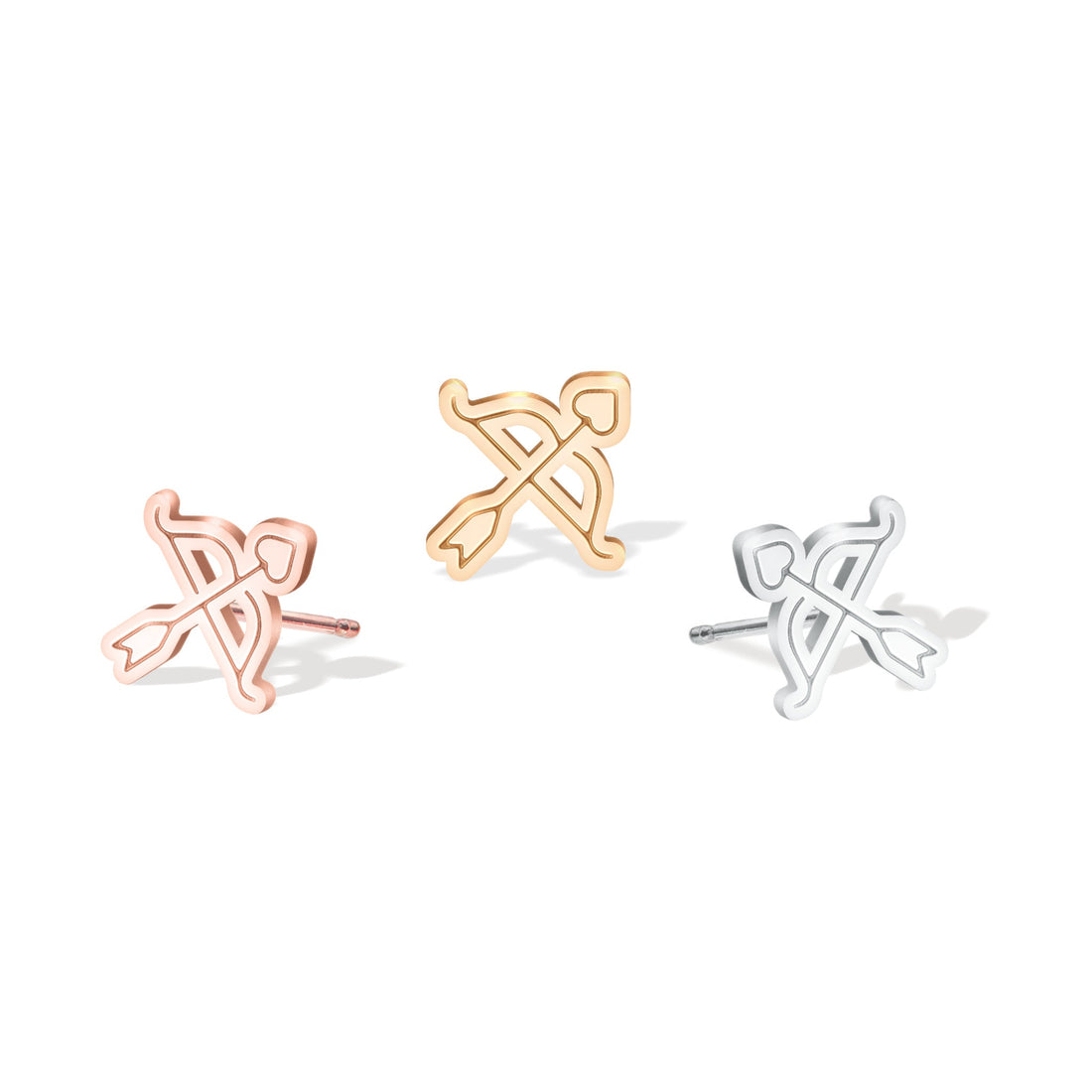 Bow And Arrow Stud Earrings