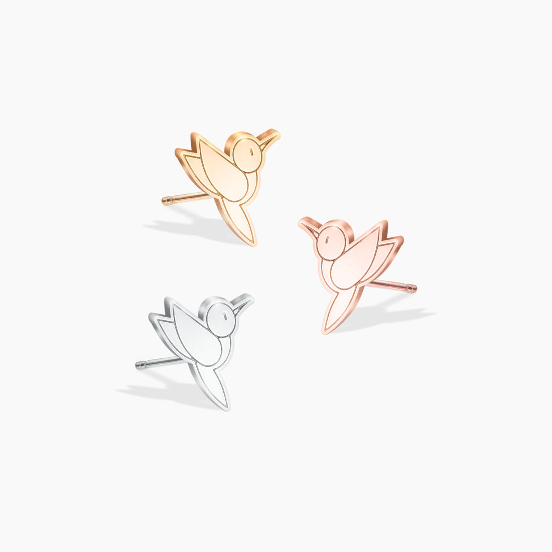 Hummingbird Earrings Gold